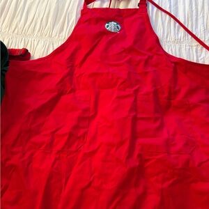 Starbucks red apron